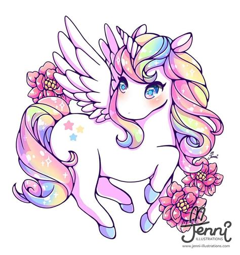 Rainbow Alicorn 💖💛💚💙💜 Rainbow Unicorn Alicorn Pastel