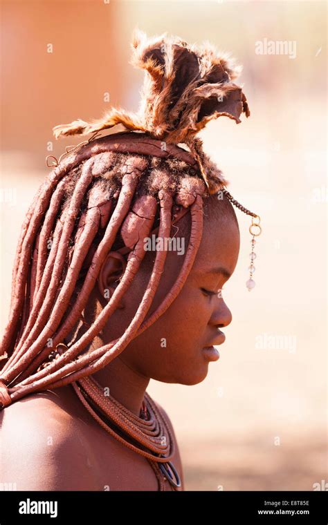 Young Himba With Traditional Jewelry For Married Women Kaokoland