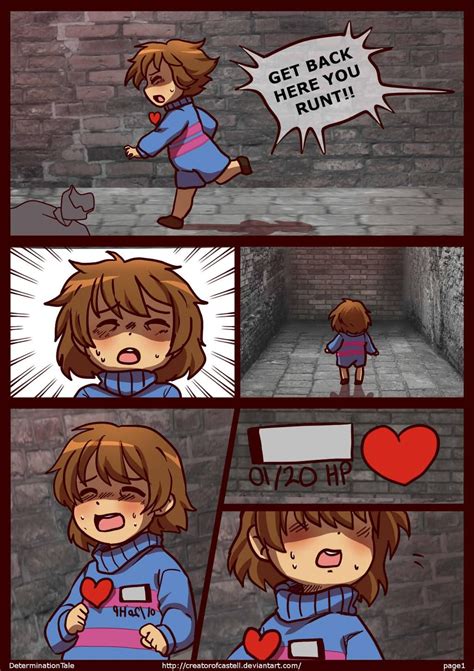 Determinationtale Comic Page 1 By Creatorofcastell On Deviantart