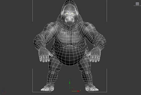 Gorilla 3d Model Animated Rigged Max