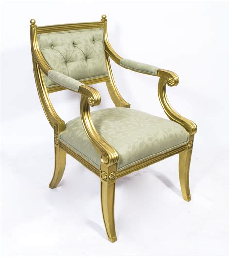 Antique georgian regency mahogany trafalgar open office desk / dining armchair. Regent Antiques - Armchairs and desk chairs - Desk chairs ...