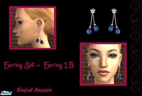 The Sims Resource Earring Set 15