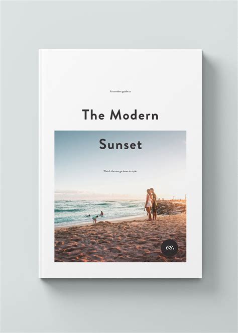 Cover Design For Modern Sunset Travel Photography Book Design Logo