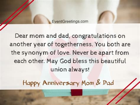 Amazing Happy Anniversary Mom And Dad Quotes And Wishes