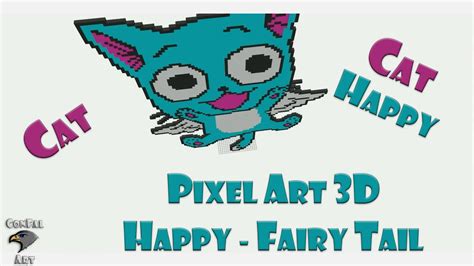 Pixel Art 3d Happy Fairy Tail Youtube