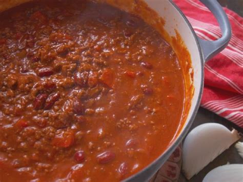 Most beer chili recipes call for either pale ales or darker stouts and porters. Spicy Three-Meat Chili Recipe | Nancy Fuller | Food Network