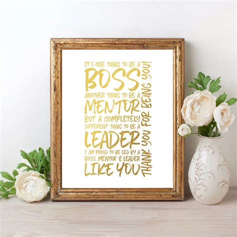 Boss Thank You Gift Its One Thing To Be A Boss Printable Etsy
