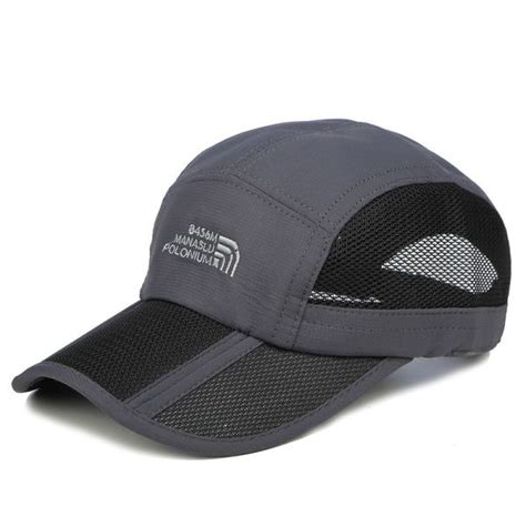 Summer Quick Dry Breathable Mesh Baseball Caps Foldable Thin Outdoor
