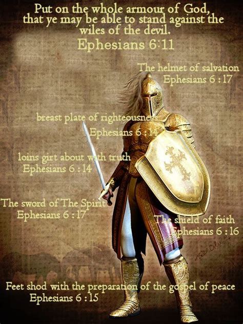 Ephesians 611 13 Put On The Full Armor Of God So That You Will Be