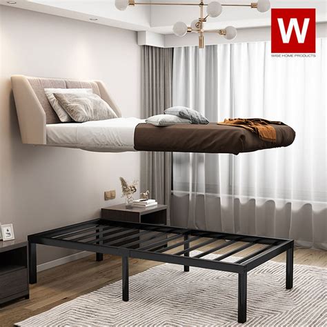 Twin Xl Modern Steel Platform Bed Frame Minimalist Bed Frame Etsy
