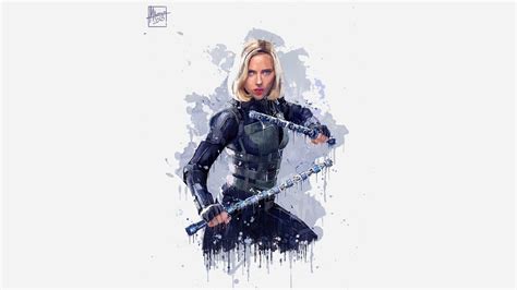 3840x2160 Black Widow In Avengers Infinity War 2018 4k Artwork 4k Hd