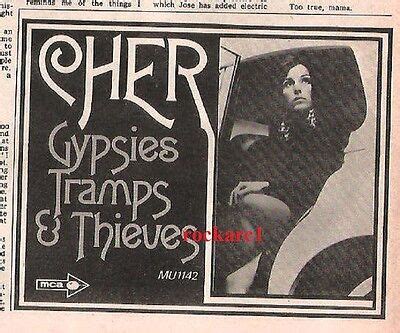 CHER Gypsies Tramps Thieves 1971 Vintage UK Press ADVERT 5x4 EBay