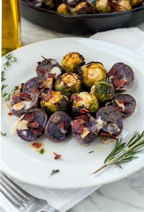 With this recipe you can make a side dish to impress, or to enjoy all by yourself. BEAUTIFUL OVEN ROASTED BRUSSEL SPROUTS WITH PURPLE ...