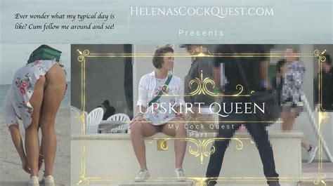 Helenascockquest Upskirt Queen Flashing Bush On Boardwalk Pornmega
