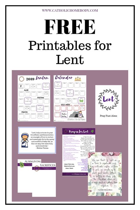 2021 goals planner printable template for your bullet journal. FREE Printables for Lent | Lent quotes catholic, Lent prayers, Catholic lent