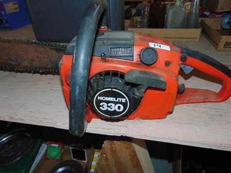 Homelite 330 Chainsaw 20 Bar Graber Auctions