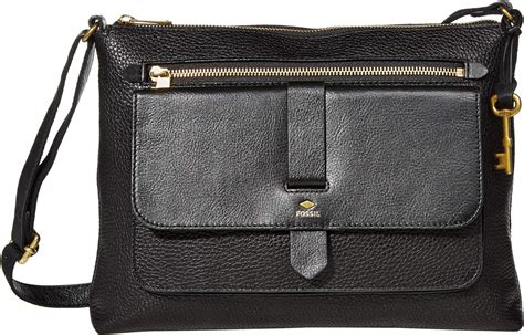 Fossil Kinley Crossbody Black 2 One Size Amazonca Shoes And Handbags