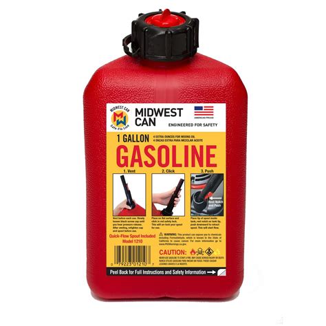 Midwest Can Gasoline Can 1gal