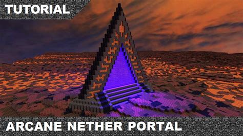 Minecraft Arcane Nether Portal Tutorial And Download Youtube