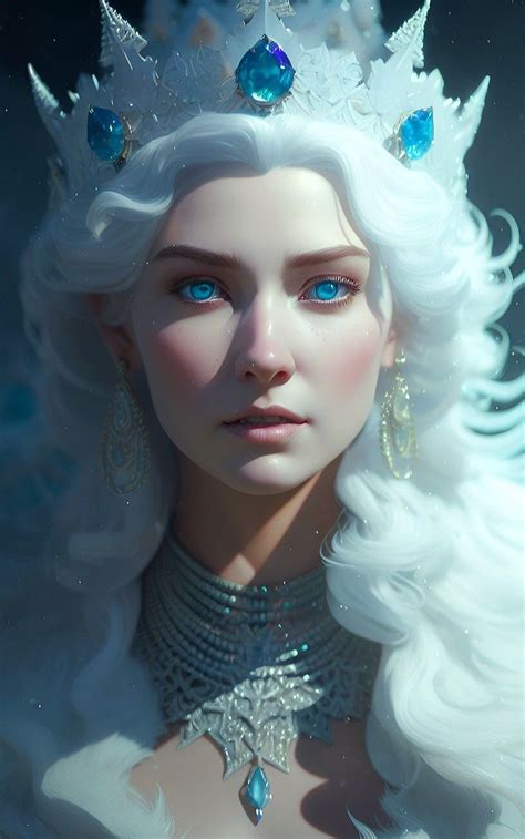 Fantasy Races Fantasy Novel Fantasy Art Women Beautiful Fantasy Art Snow Queen Ice Queen