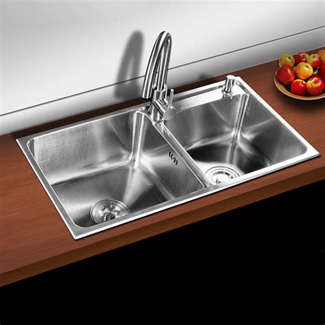 Maybe you would like to learn more about one of these? Modern Kitchen Sink 2 Bowls Brushed # 304 Stainless Steel ...