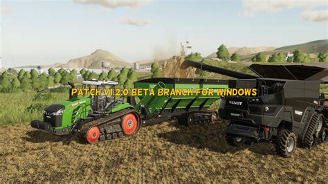 Farming Simulator 19 Patch V120 Beta Branch For Windows Farming