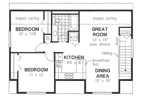 Bungalow Style House Plan 2 Beds 1 Baths 928 Sqft Plan 18 4520