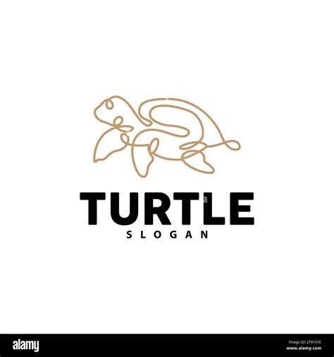 Turtle Logo, Ocean Animal Vector, Simple Minimalist Design, Symbol