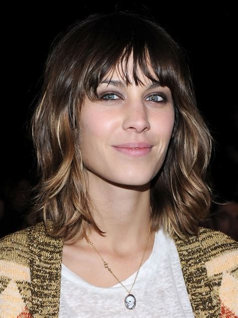 Today, we are focusing our attention solely on medium shaggy hairstyles. 15 Flattering Alexa Chung Hairstyles - Pretty Designs