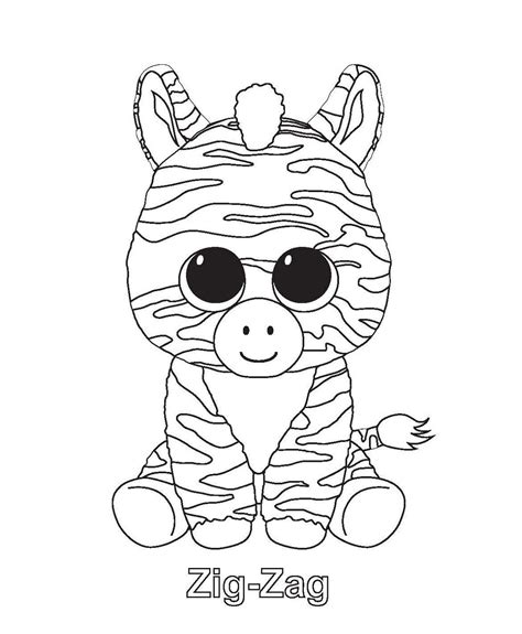 Good luck getting through the summer, fellow warrior. Zig-zag Beanie Boo Coloring Pages | K5 Worksheets ...