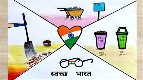 Check spelling or type a new query. Swachh Bharat Abhiyan poster drawing / Clean India drawing ...