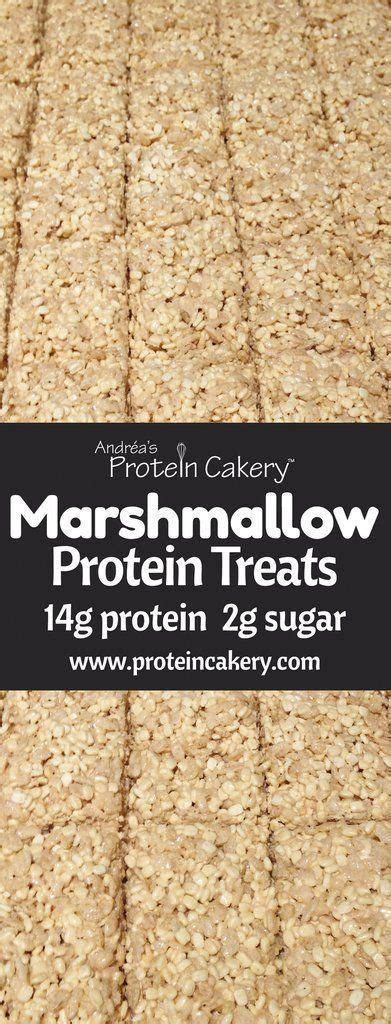 Give us all of the apples and peanut butter. High Fiber Recipes Marshmallow Protein Treats - Gluten Free - low sugar - high fiber - by Andréa ...