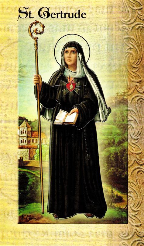 Prayer Card And Biography St Gertrude Cardinal Newman Faith Resources Inc