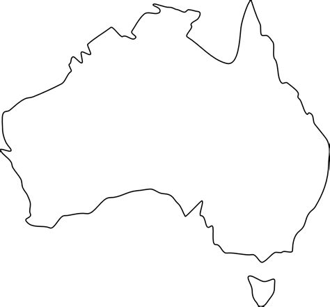 Australia capitals starred austrailia capital cities starred. OnlineLabels Clip Art - Australia Outline