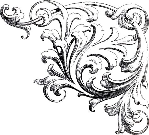 Decorative corners borders and frames , design transparent background png clipart. Scrolls Corner Ornament Images - The Graphics Fairy