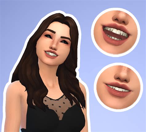 Mod The Sims Imperfect Teeth Imperfect Teeth Sims Sims 4 Teeth Cloud