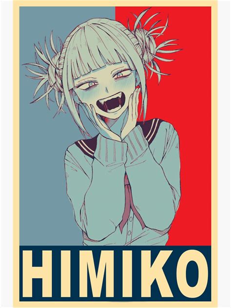 Himiko Toga Poster Sticker By Cruzjr86 Redbubble