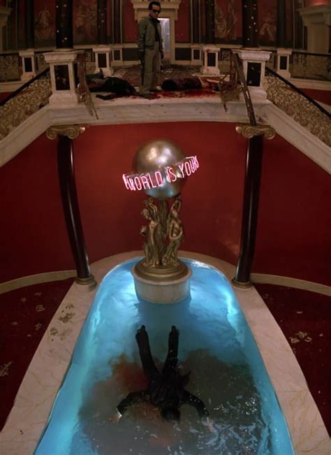 The world is yours or the world belongs to you, a cult phrase from the scarface film, with tony montana played by al pacino • millions of unique designs by independent artists. The world is yours - scarface | Gangster movies I like ...