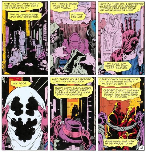 On Comics A Dream Of Rorschach In The Question 17 1988 — The