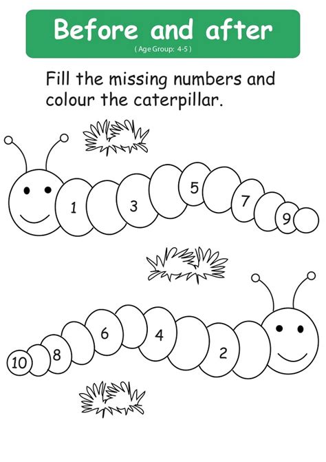 Fun Before And After Number Worksheets 101 Activity