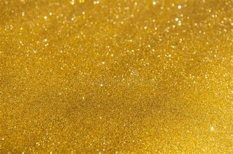 Golden Glitter Lights Reflections Bokeh Background Stock Image Image