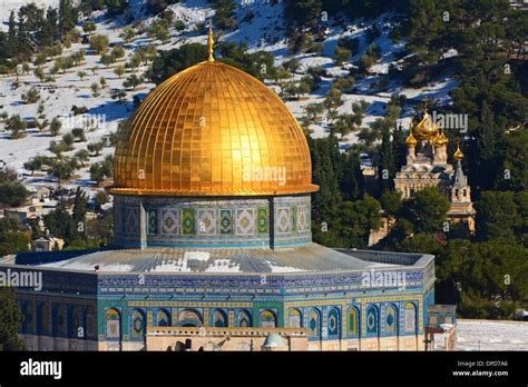 Al Aqsa Moschee Goldene Kuppel Jerusalem Israel Stockfotografie Alamy