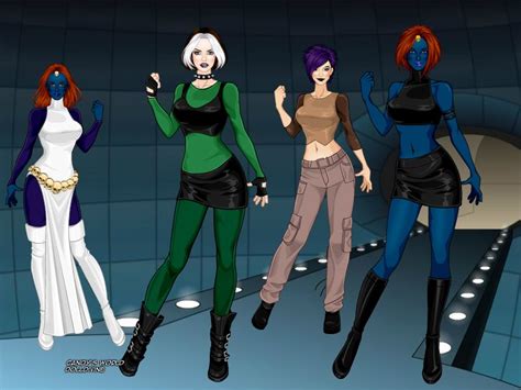 Rogue And Mystique And Risty X Men Evolution X Men Evolution Marvel X Mystique Rogues Fred