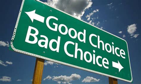 Choose Good Or Bad Clip Art Library