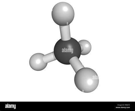 Methane Ch4 Gas Molecule Molecular Model Methane Is The Main Stock