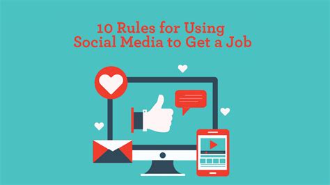 10 Rules For Using Social Media To Get A Job Getfive