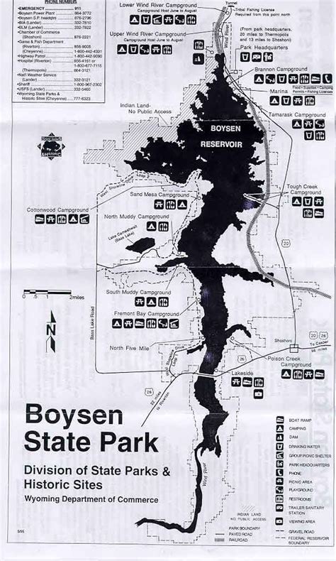 Boysen State Park Campground Map