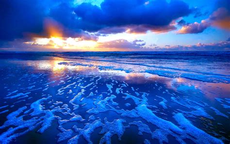 Blue Beach Sunset Wallpapers Top Free Blue Beach Sunset Backgrounds