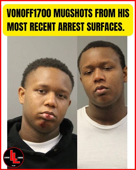 #VonOff1700 mugshots surfaces from his most recent arrest.