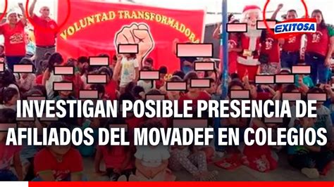 PNP Investiga Posible Presencia De Afiliados Del Movadef En Colegios